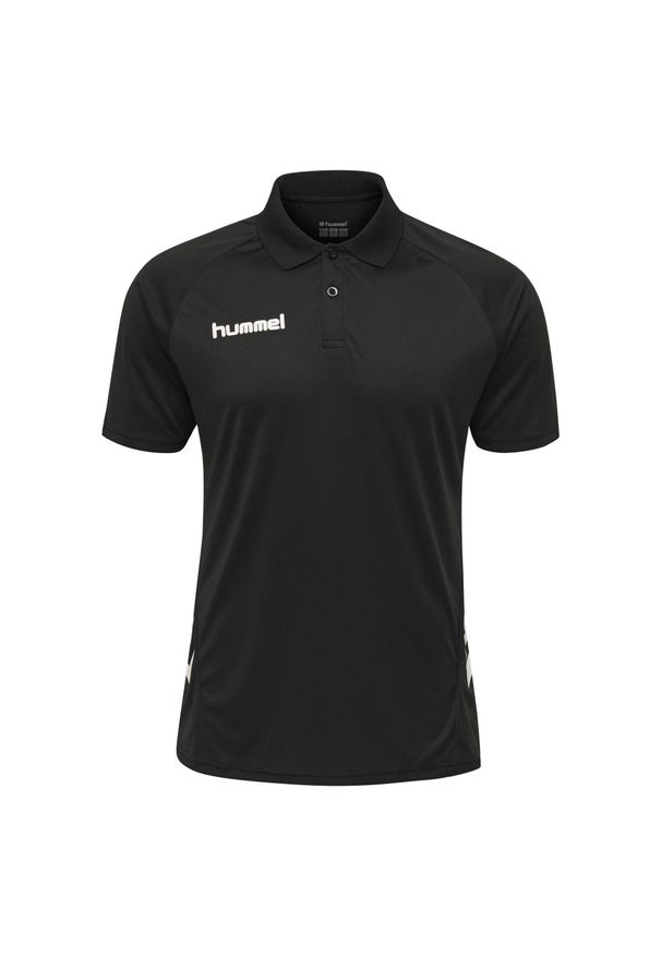 Koszulka polo do piłki nożnej dla dzieci Hummel hml PROMO. Okazja: na co dzień. Typ kołnierza: polo. Kolor: czarny. Styl: casual