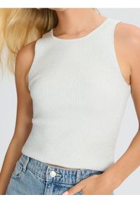 Sinsay - Top - srebrny. Kolor: srebrny. Długość rękawa: na ramiączkach #1