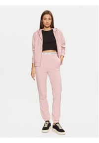 Guess Spodnie dresowe O5RB01 KCO31 Różowy Regular Fit. Kolor: różowy. Materiał: bawełna #2
