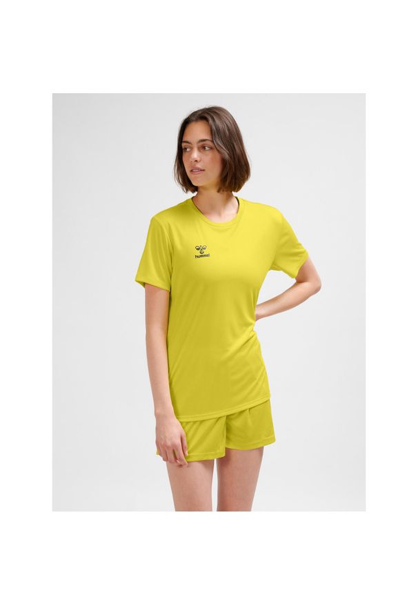 Damski jersey Hummel Essential. Kolor: żółty. Materiał: jersey. Sport: piłka nożna, fitness