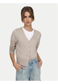 only - ONLY Kardigan Venice 15333985 Beżowy Regular Fit. Kolor: beżowy. Materiał: wiskoza #4