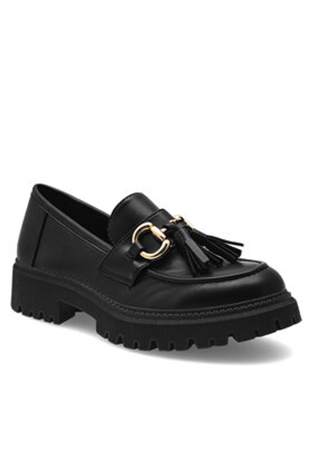 DeeZee Loafersy DOIN ALRIGHT WS5875-29 Czarny. Kolor: czarny. Materiał: materiał, syntetyk