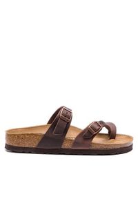Birkenstock Japonki Mayari 0071023 Brązowy. Kolor: brązowy. Materiał: skóra, nubuk #3