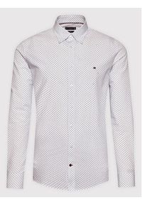 Tommy Hilfiger Tailored Koszula Circle Print MW0MW23269 Biały Regular Fit. Kolor: biały. Materiał: bawełna. Wzór: nadruk #5