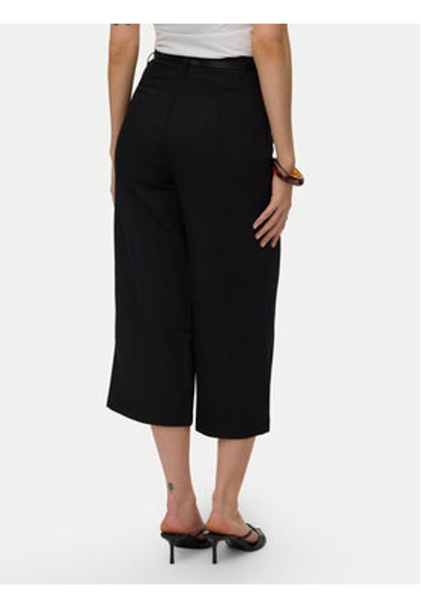 Vero Moda Kuloty Elma 10339926 Czarny Wide Leg. Kolor: czarny. Materiał: syntetyk
