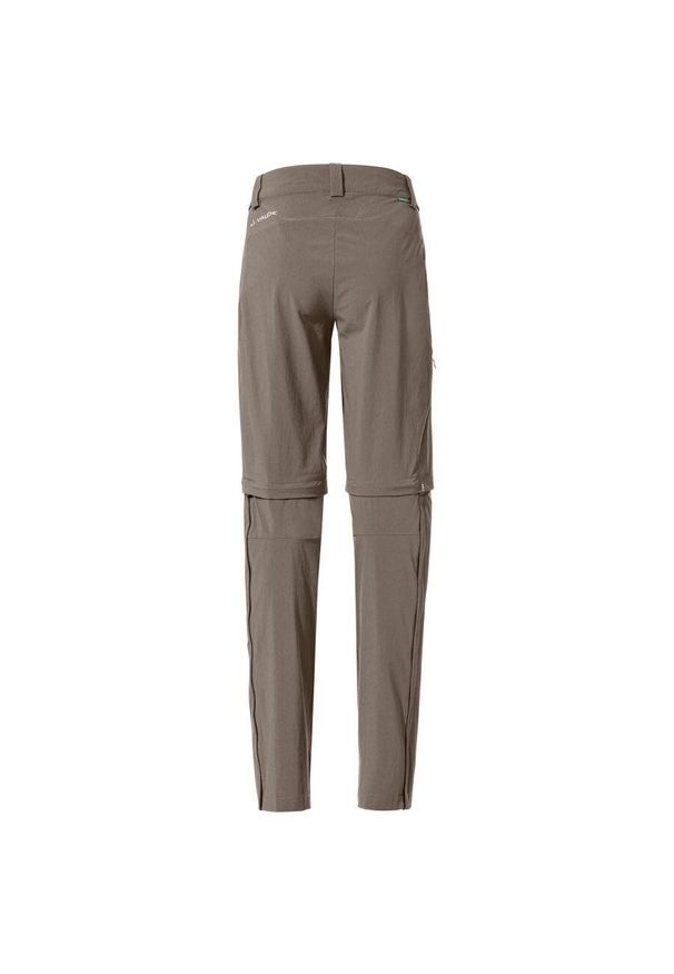 Vaude - Spodnie z odpinanymi nogawkami dla kobiet VAUDE Farley Stretch ZO II. Kolor: brązowy. Sezon: lato. Sport: turystyka piesza