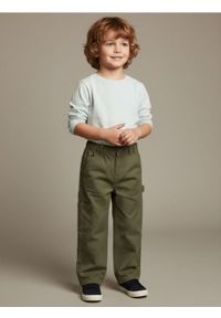 Sinsay - Jeansy loose fit - zielony. Kolor: zielony #1