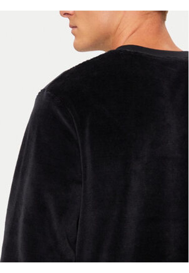 BOSS - Boss Bluza 50527422 Czarny Regular Fit. Kolor: czarny. Materiał: bawełna