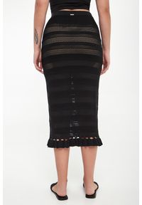 Twinset Milano - Spódnica ażurowa midi TWINSET. Wzór: ażurowy #3