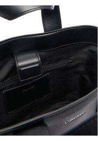 Calvin Klein Torebka Webbing Strap Small Tote LV04F3290G Czarny. Kolor: czarny. Materiał: skórzane #3