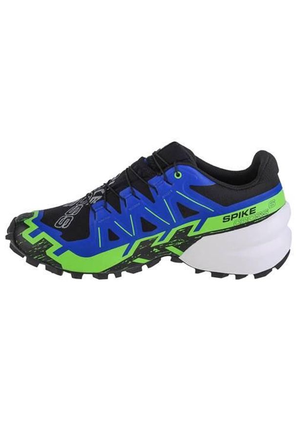 salomon - Buty do biegania męskie Salomon Spikecross 6 Gtx. Zapięcie: sznurówki. Kolor: czarny, wielokolorowy. Materiał: materiał, tkanina. Szerokość cholewki: normalna