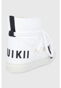 Inuikii - Śniegowce skórzane. Nosek buta: okrągły. Zapięcie: sznurówki. Kolor: biały. Materiał: skóra. Obcas: na obcasie. Wysokość obcasa: niski #4