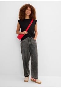 bonprix - T-shirt oversize z czystej bawełny organicznej. Kolor: czarny. Materiał: bawełna #3