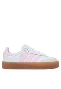 Adidas - adidas Sneakersy Sambae JQ1237 Biały. Kolor: biały. Materiał: skóra