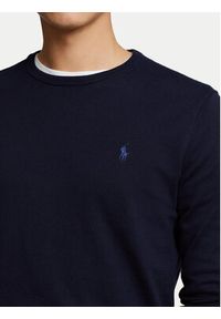 Polo Ralph Lauren Sweter Ls Sf Cn Pp 710684957001 Granatowy Slim Fit. Typ kołnierza: polo. Kolor: niebieski. Materiał: bawełna #4