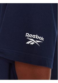 Reebok T-Shirt RK25153CCM Granatowy Regular Fit. Kolor: niebieski. Materiał: bawełna