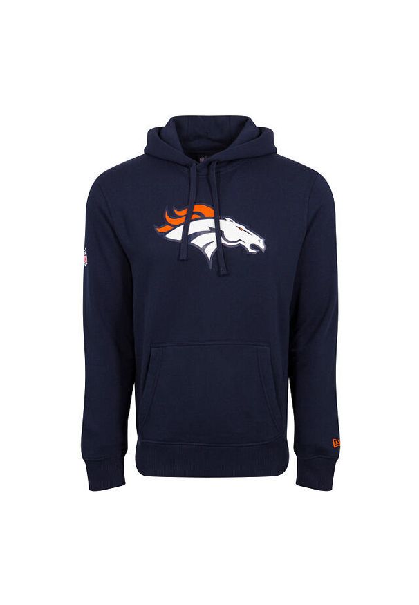 New Era - Bluza z kapturem Denver Broncos NFL. Typ kołnierza: kaptur. Kolor: niebieski