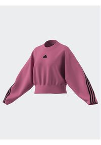 Adidas - adidas Bluza Future Icons 3-Stripes Sweatshirt IL3054 Różowy Loose Fit. Kolor: różowy. Materiał: bawełna #7