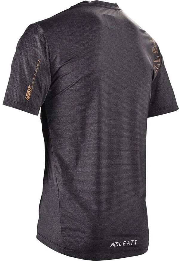 Koszulka rowerowa LEATT Jersey MTB Trail 1.0 X-Flow. Kolor: czarny. Materiał: jersey