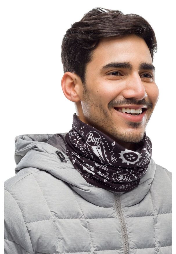 Buff - Komin New Cashmere. Kolor: czarny. Materiał: materiał, tkanina, włókno, skóra, poliester