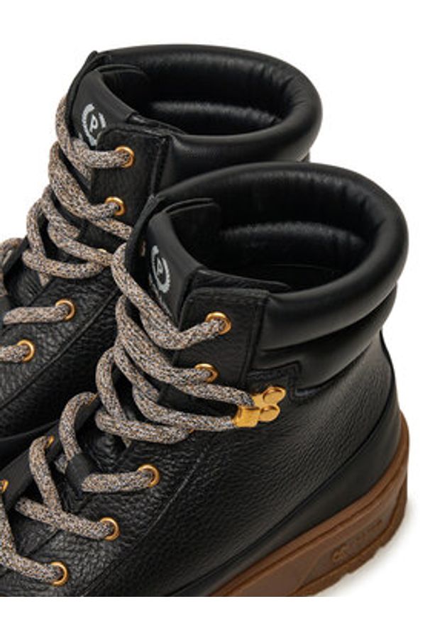 Pollini Trzewiki SA21274G0LTH400A Czarny. Kolor: czarny. Materiał: skóra