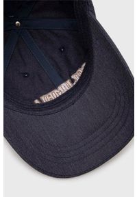 columbia - Columbia czapka z daszkiem kolor niebieski z aplikacją. Kolor: niebieski. Materiał: syntetyk, włókno. Wzór: aplikacja #4