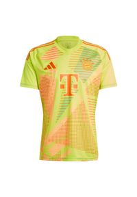 Adidas - Koszulka FC Bayern 24/25 Goalkeeper. Kolor: żółty. Materiał: materiał