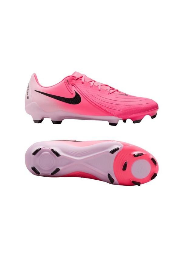 Buty korki Nike Phantom GX II Academy FG/MG Różowe. Kolor: różowy. Materiał: syntetyk. Sport: piłka nożna