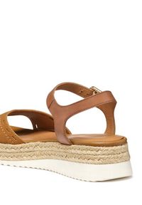 Geox Espadryle D Eolie D55SRB 02243 C6001 Brązowy. Kolor: brązowy. Materiał: zamsz, skóra
