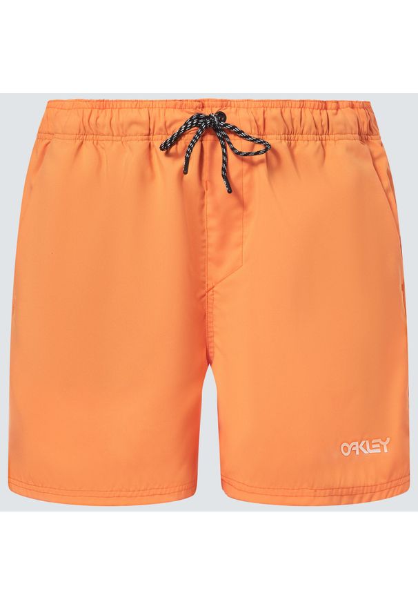 Krótkie Spodenki Męskie Oakley Beach Volley 16. Kolor: pomarańczowy. Długość: krótkie. Styl: sportowy