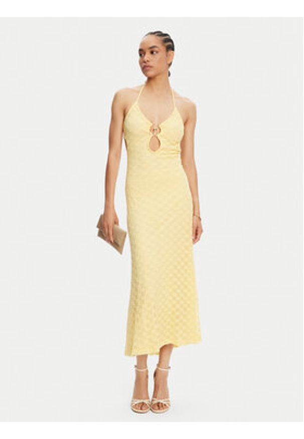 BARDOT - Bardot Sukienka koktajlowa Rosala 59904DB1 Żółty Regular Fit. Kolor: żółty. Materiał: syntetyk. Styl: wizytowy