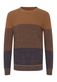 Blend Sweter 20715860 Granatowy Regular Fit. Kolor: niebieski. Materiał: bawełna