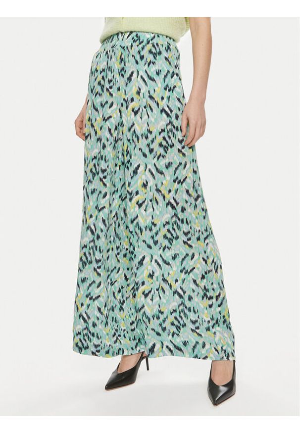 Vero Moda Spodnie palazzo Menny 10282478 Zielony Wide Leg. Kolor: zielony. Materiał: wiskoza