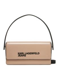 Karl Lagerfeld Jeans Torebka A1W30257 Beżowy. Kolor: beżowy. Materiał: skórzane