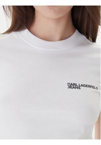 Karl Lagerfeld Jeans T-Shirt A1W17004 Biały Slim Fit. Kolor: biały. Materiał: bawełna #2