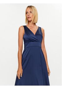 Rinascimento Sukienka wieczorowa CFC0115202003 Granatowy Regular Fit. Kolor: niebieski. Materiał: syntetyk. Styl: wizytowy