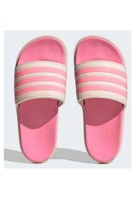 Adidas - Klapki adidas Adilette Platform W HP9409 różowe. Okazja: na plażę. Kolor: różowy. Materiał: syntetyk. Wzór: gładki, aplikacja. Obcas: na platformie. Styl: klasyczny