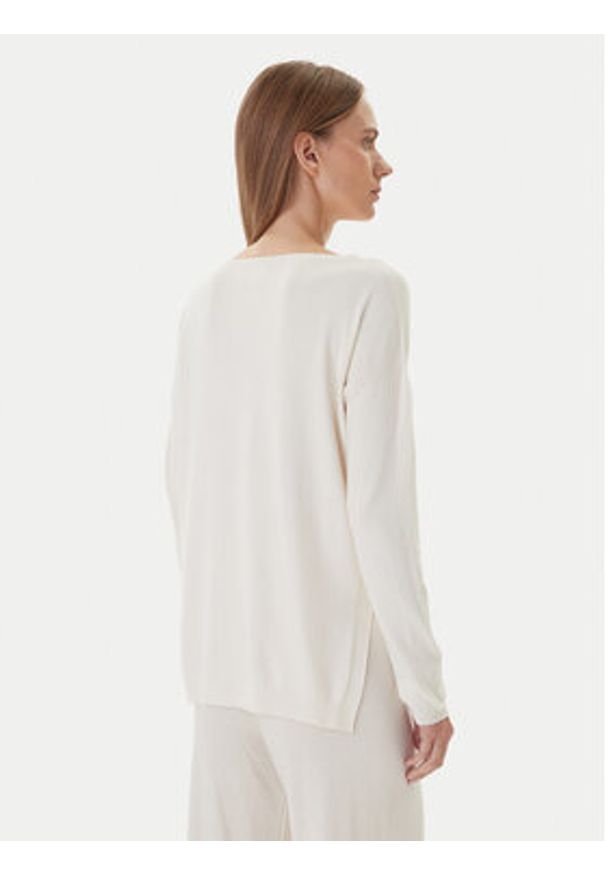 Kontatto Sweter 3M0800C Écru Regular Fit. Materiał: syntetyk