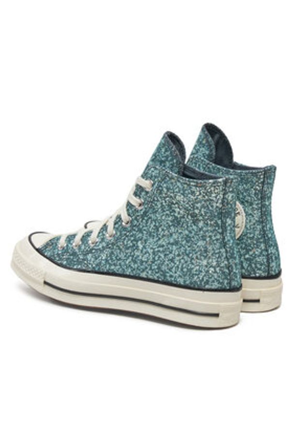 Converse Trampki Chuck 70 Glitter Hi A10097C 486 Niebieski. Kolor: niebieski. Materiał: materiał