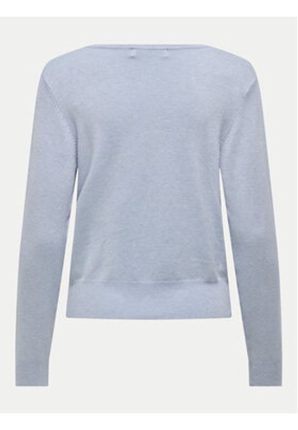 only - ONLY Sweter Venice 15333989 Błękitny Regular Fit. Kolor: niebieski. Materiał: wiskoza