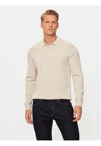 Jack & Jones - Jack&Jones Sweter Fred 12258582 Beżowy Regular Fit. Kolor: beżowy. Materiał: bawełna #1