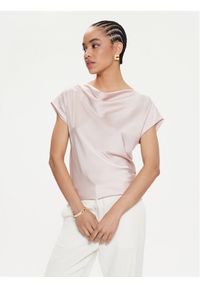 Imperial Bluzka RFZ5HDG Różowy Regular Fit. Kolor: różowy. Materiał: syntetyk #1