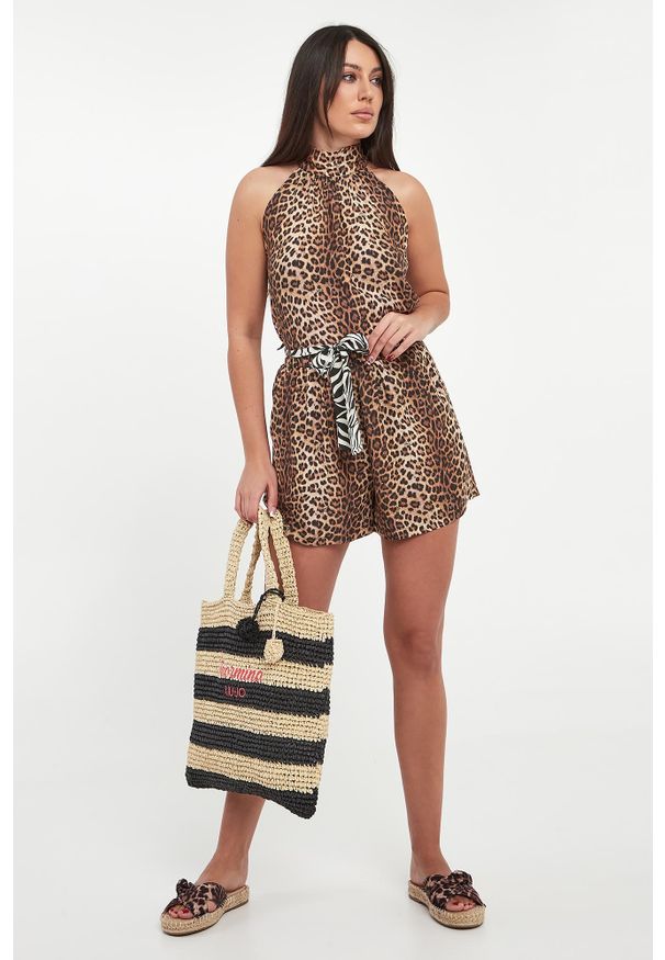 Liu Jo - Szorty damskie z motywem zwierzęcym LIU JO. Wzór: motyw zwierzęcy