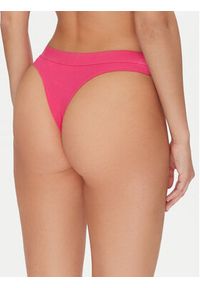 Hugo - HUGO Stringi Thong Rib 50496809 Różowy. Kolor: różowy #4