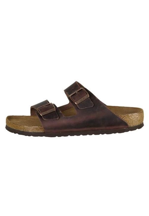 Klapki unisex Birkenstock Arizona WB. Kolor: brązowy. Materiał: materiał