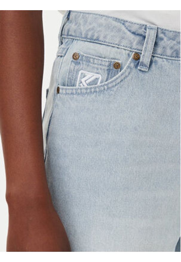 Karl Kani Szorty jeansowe Og Slit 6110098 Niebieski Relaxed Fit. Kolor: niebieski. Materiał: bawełna