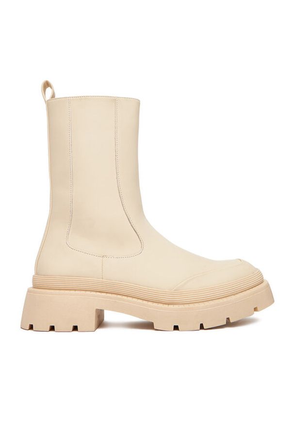 DeeZee Botki 13096-10 Beżowy. Kolor: beżowy. Materiał: syntetyk, materiał
