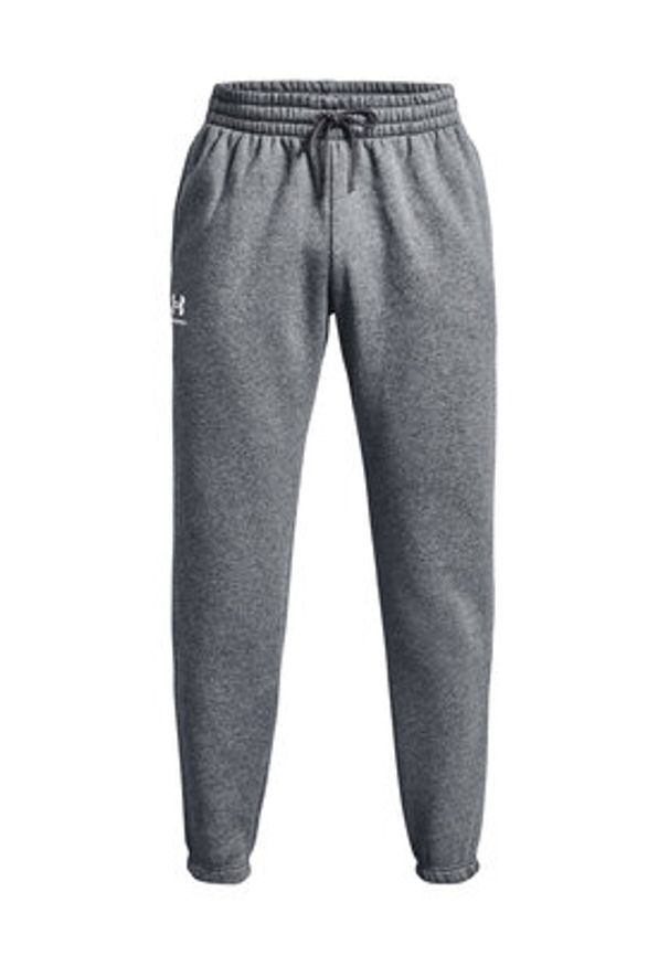 Under Armour Spodnie dresowe UA Essential Fleece Jogger 1373882 Szary Regular Fit. Kolor: szary. Materiał: dresówka, bawełna