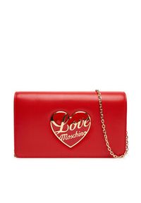 Love Moschino - LOVE MOSCHINO Torebka JC4186PP1NLP0500 Czerwony. Kolor: czerwony. Materiał: skórzane #6