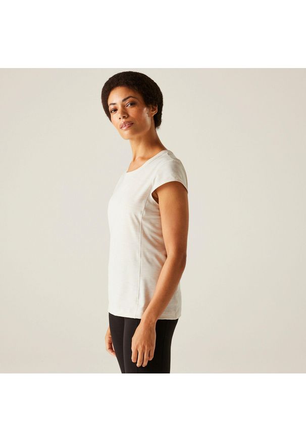 Regatta - Hyperdimension II damska koszulka. Kolor: biały. Materiał: skóra. Sport: turystyka piesza